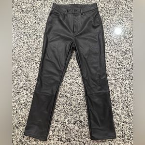H&M faux Leather Jeans